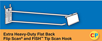 Extra Heavy-Duty Flat Back Flip Scan Hooks