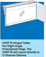 CHST76 Hinged Talker - For Right Angle Promotional Flags
