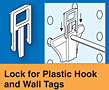 Lock for Plastic Hooks and Wall Tags