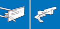 right angle label holders